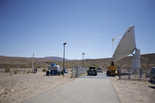 The Majestic Satellite Dish in the Desert