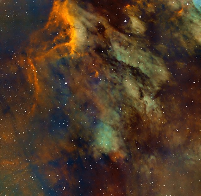 IC 5070 Pelican Nebula in SHO Narrowband Palette