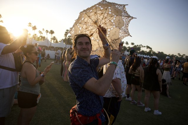 Sunset Silhouettes at Coachella 2024: A Moment Captured