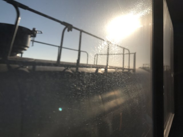Sunflare on the Train