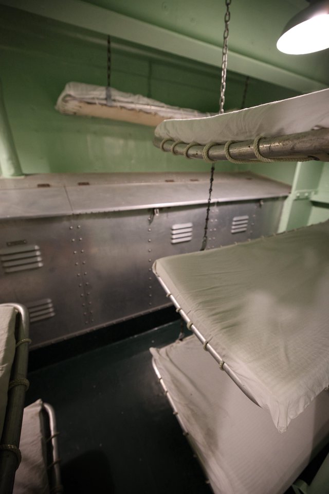 Cramped Quarters: USS Hornet Crew Berthing Bunks
