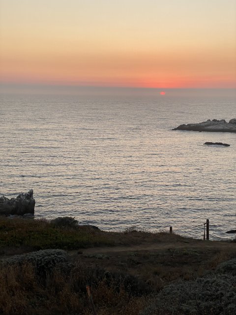 Serene Sunset at Jenner Lighthouse