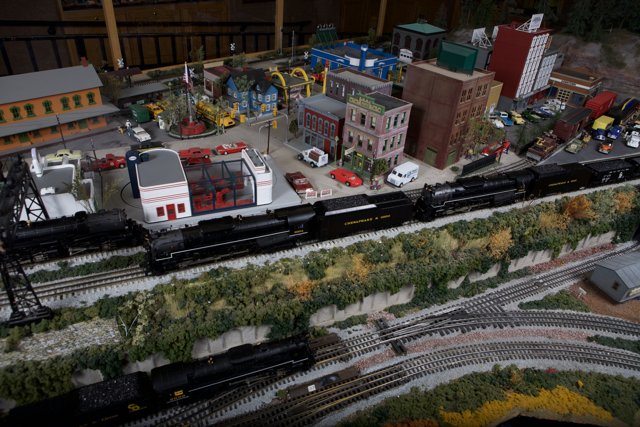 All Aboard! Toy Train Takes Over Miniature Metropolis