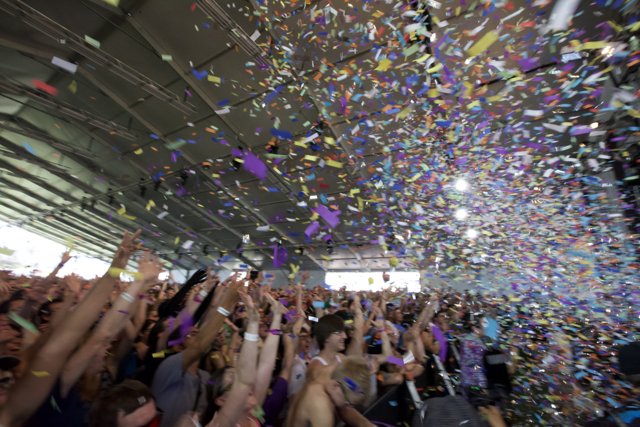 Confetti Explosion at Coachella 2010