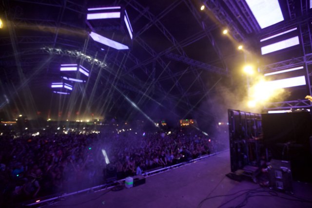 DJ lighting up the stage at Coachella