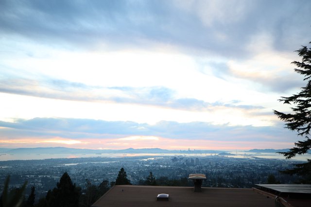 Sunset Over San Francisco Bay from Berkeley Hills