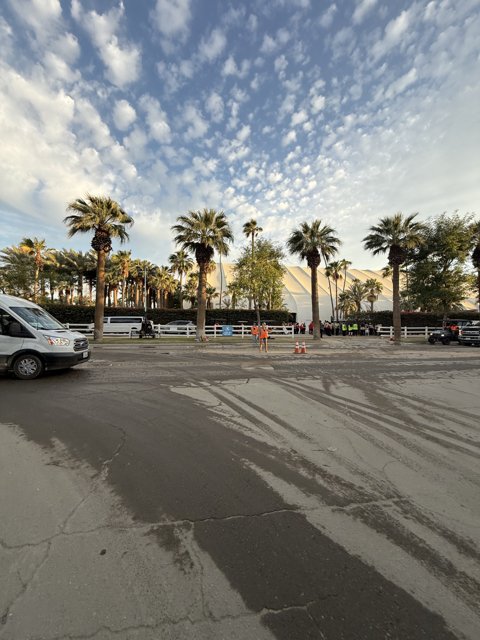 Palm-Lined Streets at Empire Polo Club