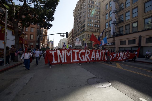 Immigrant Rights Rally in the City