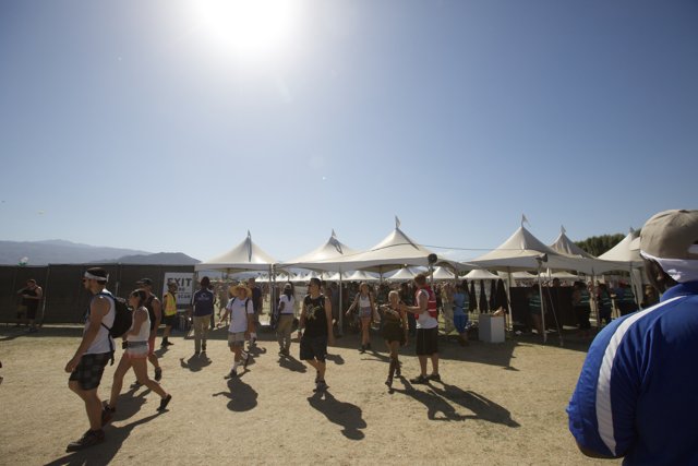 Walking in the Sun at Coachella Festival