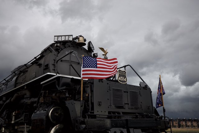 Union Pacific Big Boy 4014 Under Stormy Skies
