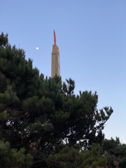 Jenner's towering obelisk monument