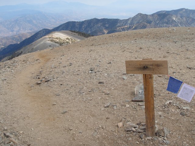 Trail Marker on Mount Baldy