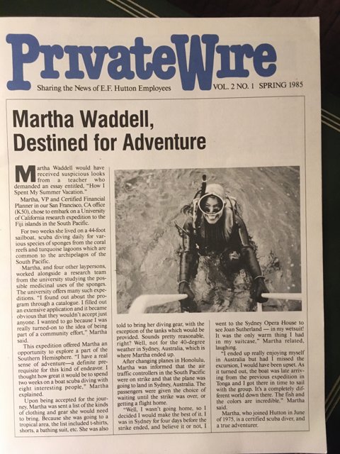 Martha Wadell: Leading the Way To Adventure