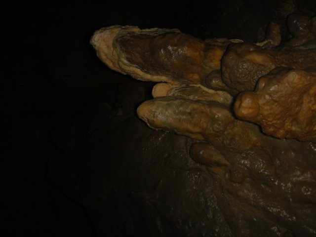 Illuminated Cave rock formation