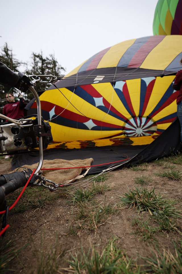 Hot Air Balloon Inflation at Sonoma County Classic