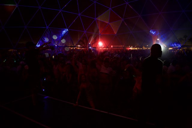 Nightclub Dancing Under Glowing Lights