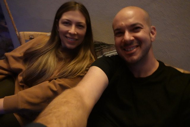 Cozy Indoor Portrait of Couple Relaxing