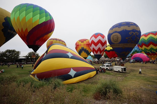 Colorful Hot Air Balloons Fill the Sky at Classic
