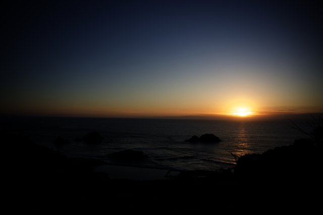 Stunning Monterey Sunset at Sutro Baths, San Francisco