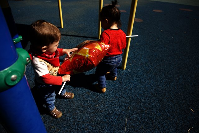 Joyful Moments on Playground