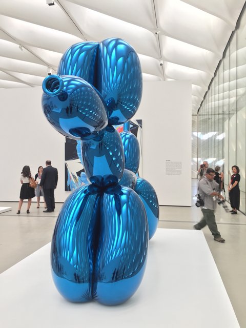Blue Balloon Sphere at The Broad