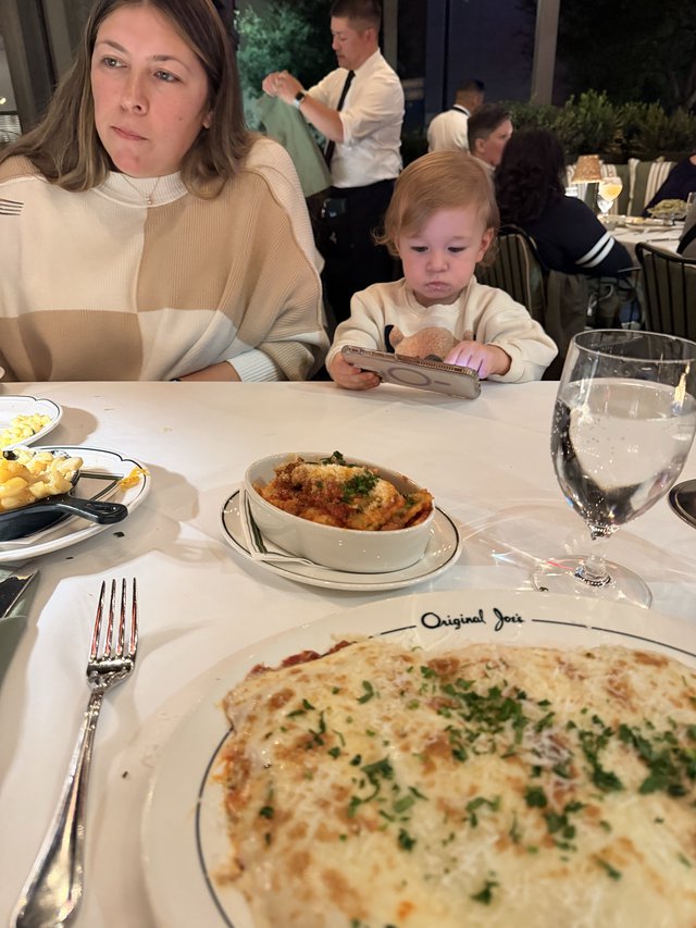 Family Dinner at Original Joe's Restaurant