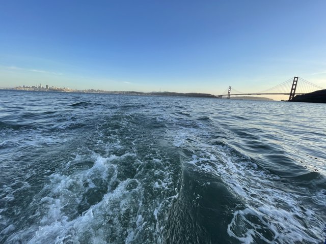 Breathtaking View of the Golden Gate Bridge from the Water