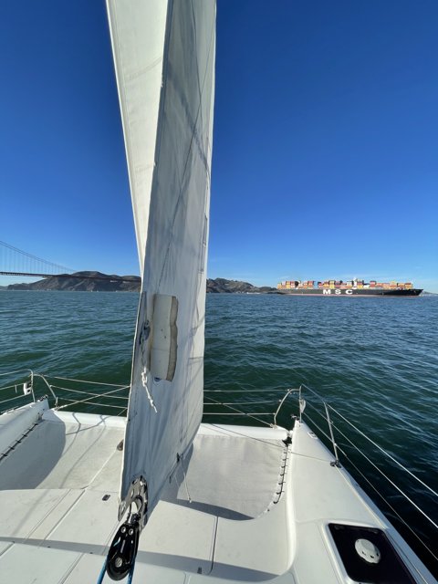 A Majestic Sailboat on San Francisco Bay