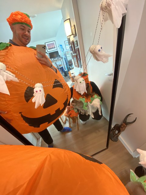 Dave B celebrates Halloween in style