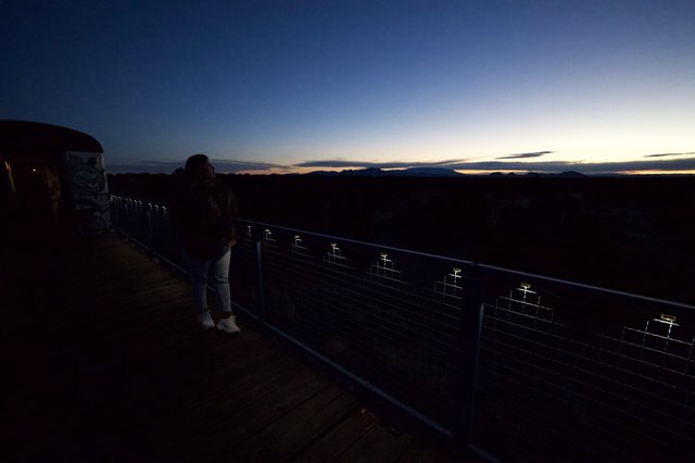 Twilight Observation at Mountain Overlook Memorial