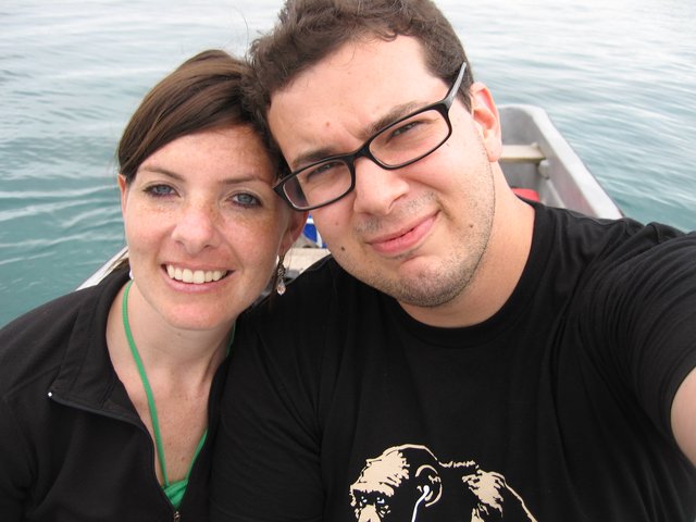 Couple Selfie on a Boat in Fiji Waters