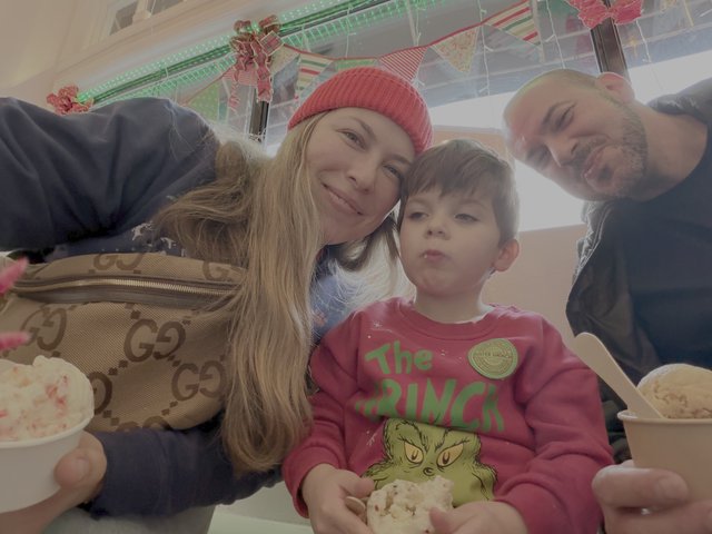 Family Christmas Morning Selfie Together