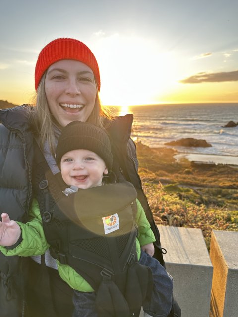 Sunset Stroll with Baby