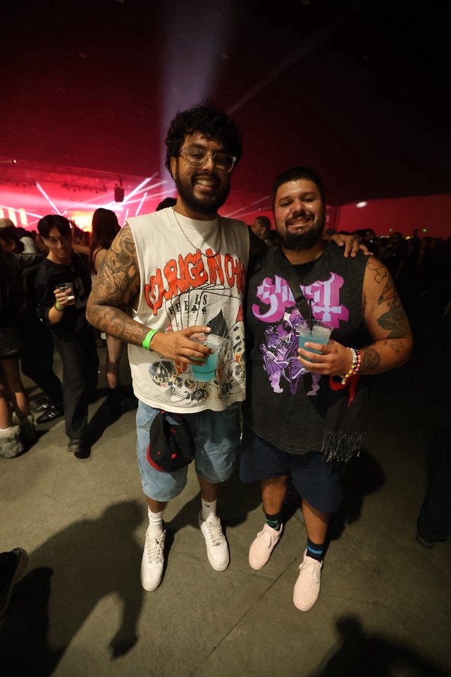 Two Friends Celebrating at Wobbleland Music Festival 2026