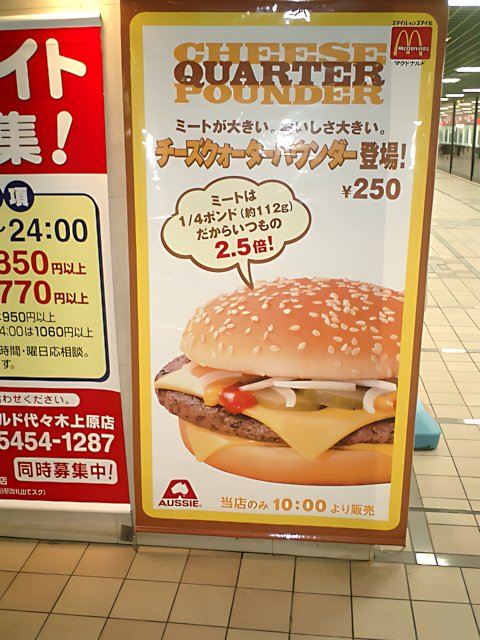 Burger Bliss in Tokyo Subway