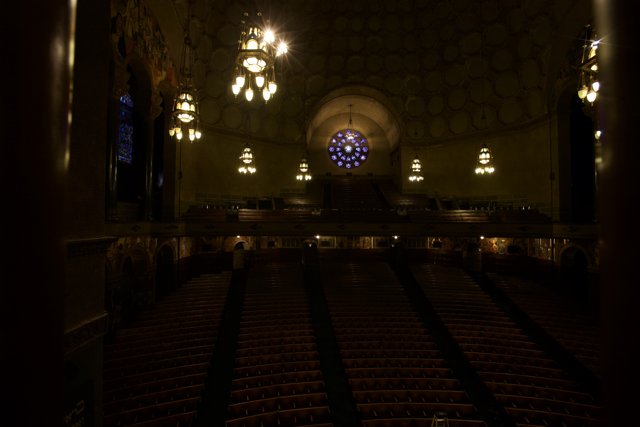 The Glowing Auditorium of the Wilshire Temple