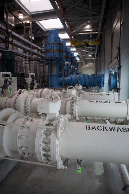 Backwash Pipeline in an Industrial Setting