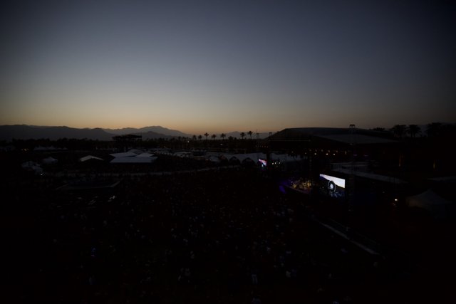Sunset Concert with Mountain Backdrop