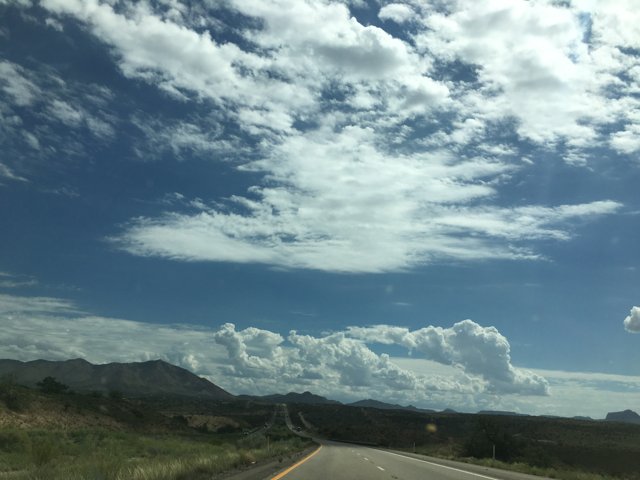 View of the Sky on a Scenic Drive
