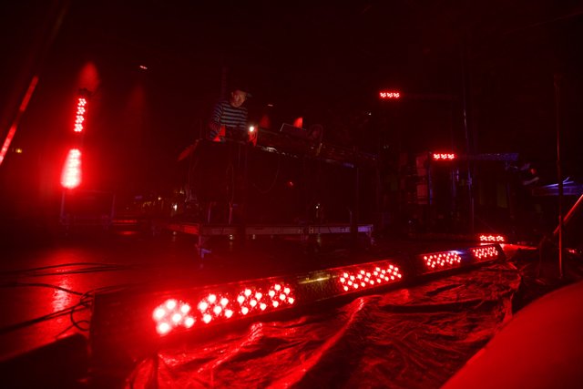 Red-Lighted Stage at 2008 Detour Concert