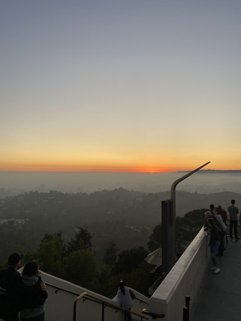 Watching the Sunset from Griffith Observatory