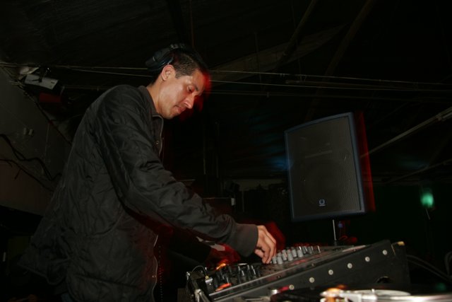 Raul R at the DJ Mixer