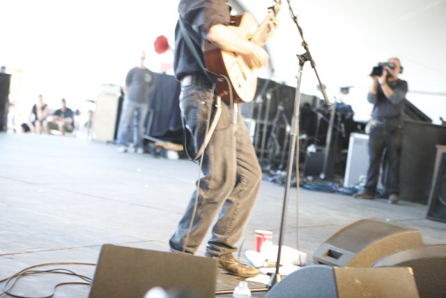 Man Playing Guitar on Coachella Stage