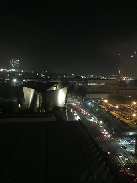 Fireworks Illuminating the Metropolis