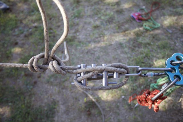 Secured Rope and Rusty Lock