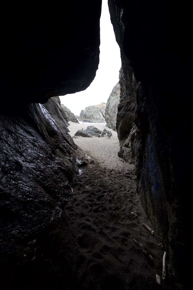 Through the Sea Cave Into the Light