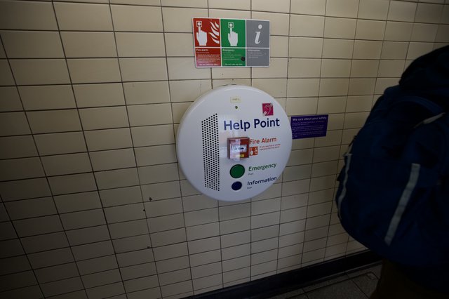 Help Point Emergency Station in London Underground