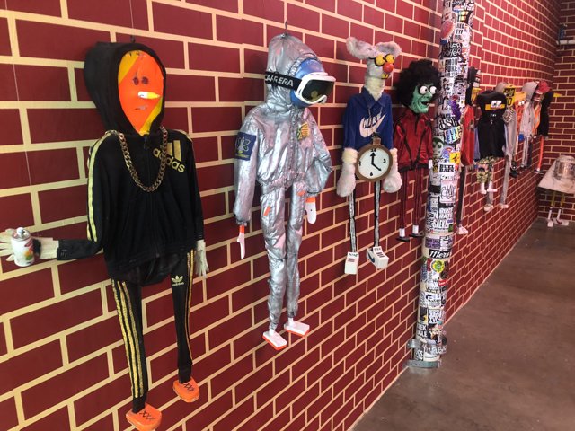 A Wall of Festive Costumes