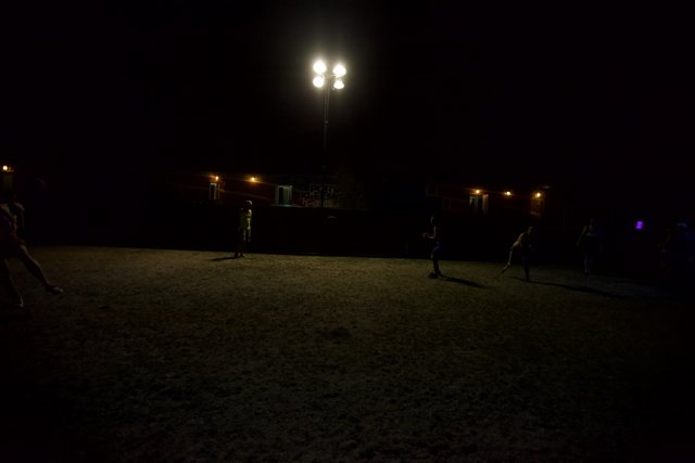 Nighttime Soccer under the Lamppost