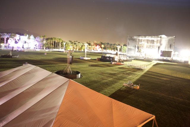 Nighttime Performance on the Grass